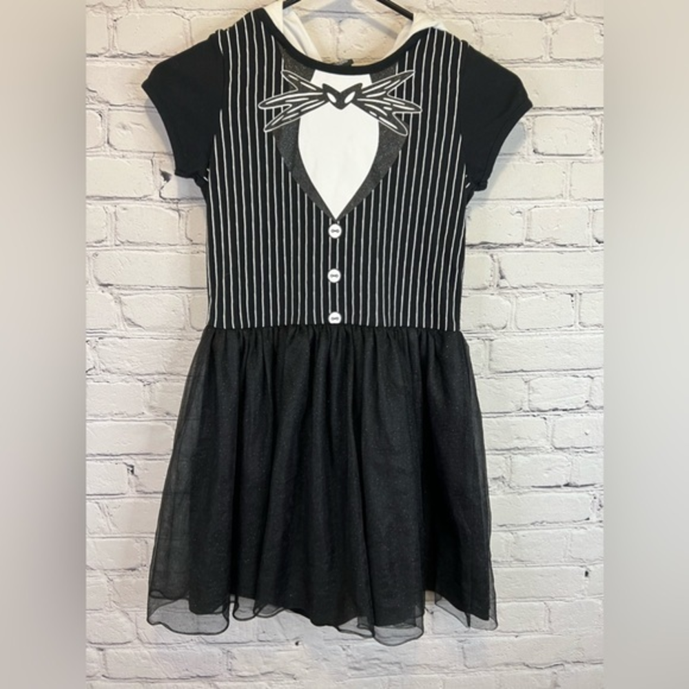 Disney nightmare before Christmas Glitter Jack Skellington‎ girls cosplaydress L